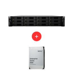 خادم تخزين Synology UC3200 SAN-DC 12 فتحة SAS 48 تيرابايت، تحكم مزدوج توفر عال - Ref.DS6309