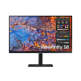 شاشة كمبيوتر مهني سامسونج ViewFinity S80P 32" IPS UHD - Ref.LS32B800PXPXEN
