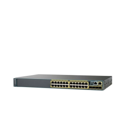 Switch Cisco Catalyst 2960-X 24 ports Gigabit PoE+ 370W, 2 x SFP+ 10G, LAN Base – Réf. WS-C2960X-24PD-L
