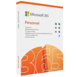 Microsoft 365 Personal FY25H2 French 1 An – Applications Office et Stockage Cloud – Réf. EP2-32437