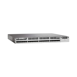 Switch Cisco Catalyst 3850 24 ports SFP+ 10 Gigabit Fibre, Layer 3 IP Base, Double Alimentation – Réf. WS-C3850-24XS-S