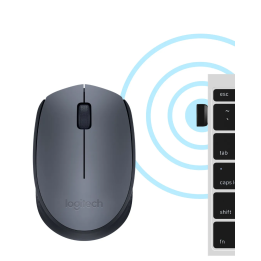 فأرة لاسلكية Logitech M170 USB 2.4 جيجاهرتز مريحة سوداء 910004642 سعر المغرب