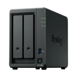 Serveur NAS Synology DiskStation DS725+ – AMD Ryzen R1600 2 cœurs 2.6 GHz – 4 Go RAM – 2 Baies – 1GbE + 2.5GbE – Réf. DS725+