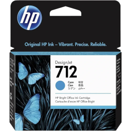 HP 712 Cyan 29ml خرطوشة DesignJet T230 T630 –3ED67A