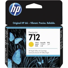 HP 712 Yellow 29ml DesignJet T230 T630 – Prix Maroc – Réf. 3ED69A